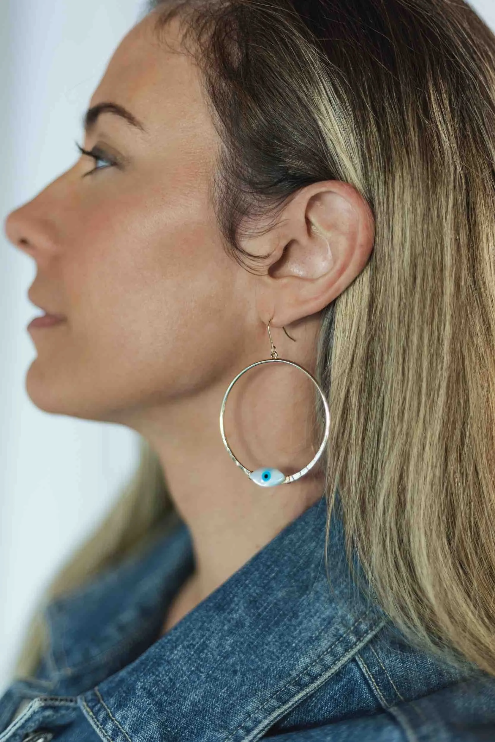 Evil Eye Protect Your Peace Earrings