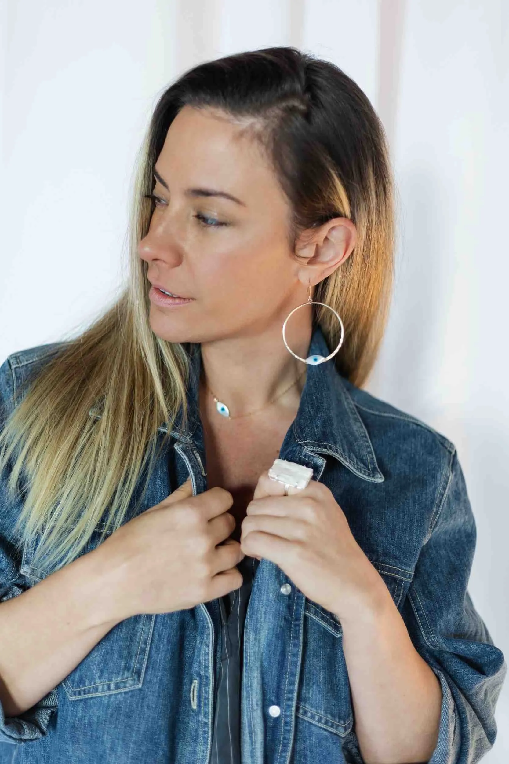 Evil Eye Protect Your Peace Earrings