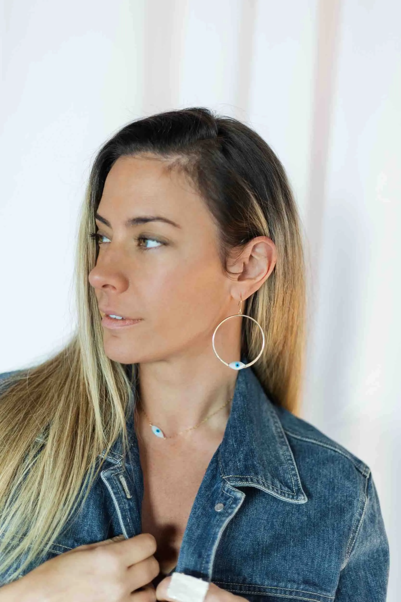 Evil Eye Protect Your Peace Earrings