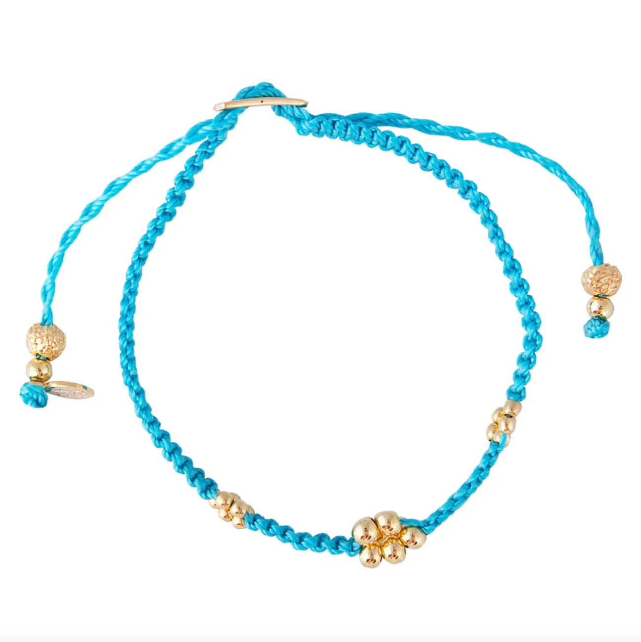 Fairley, Blossom Rope Bracelet | Aqua