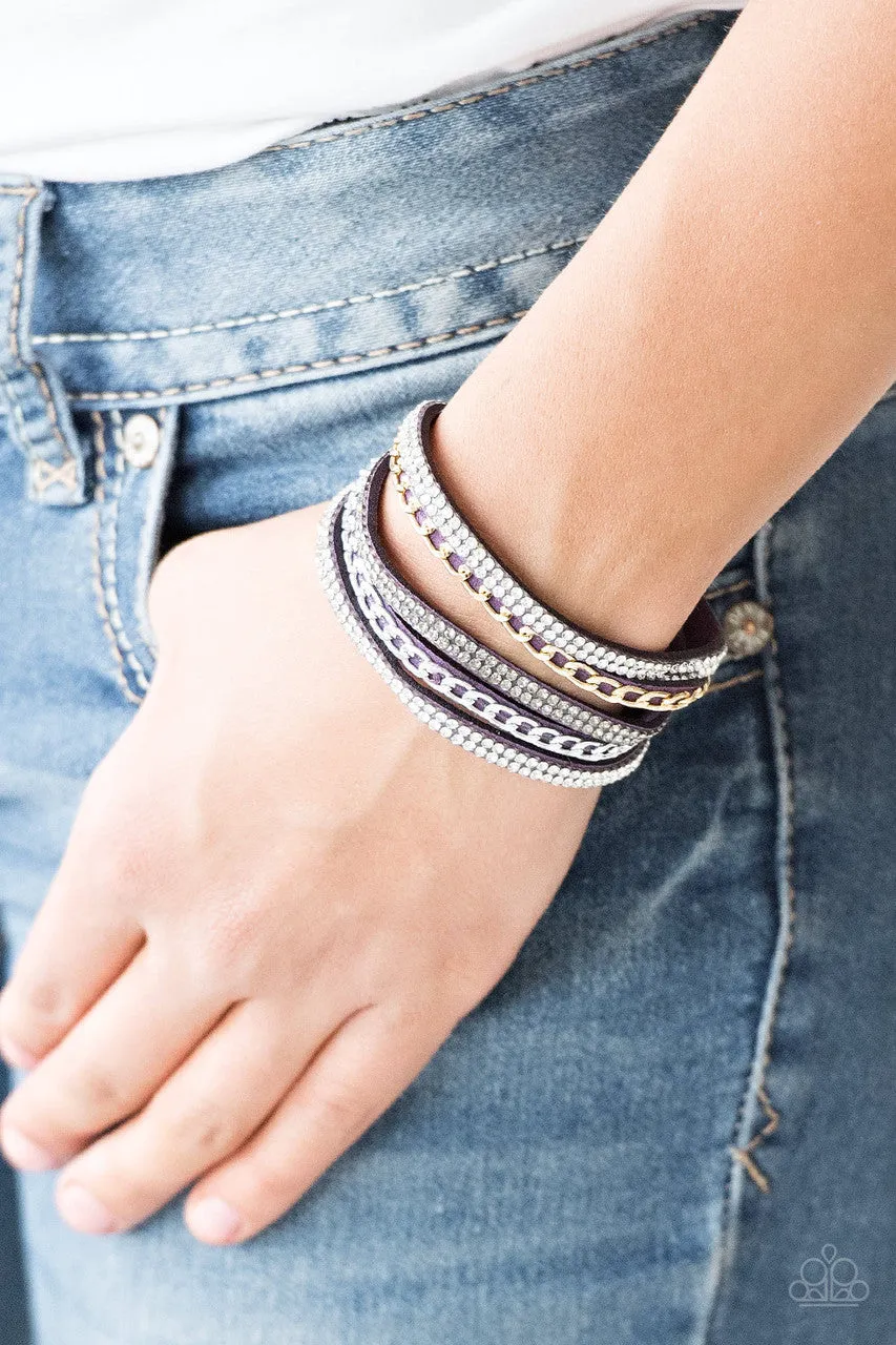 Fashion Fiend Purple Paparazzi Bracelet