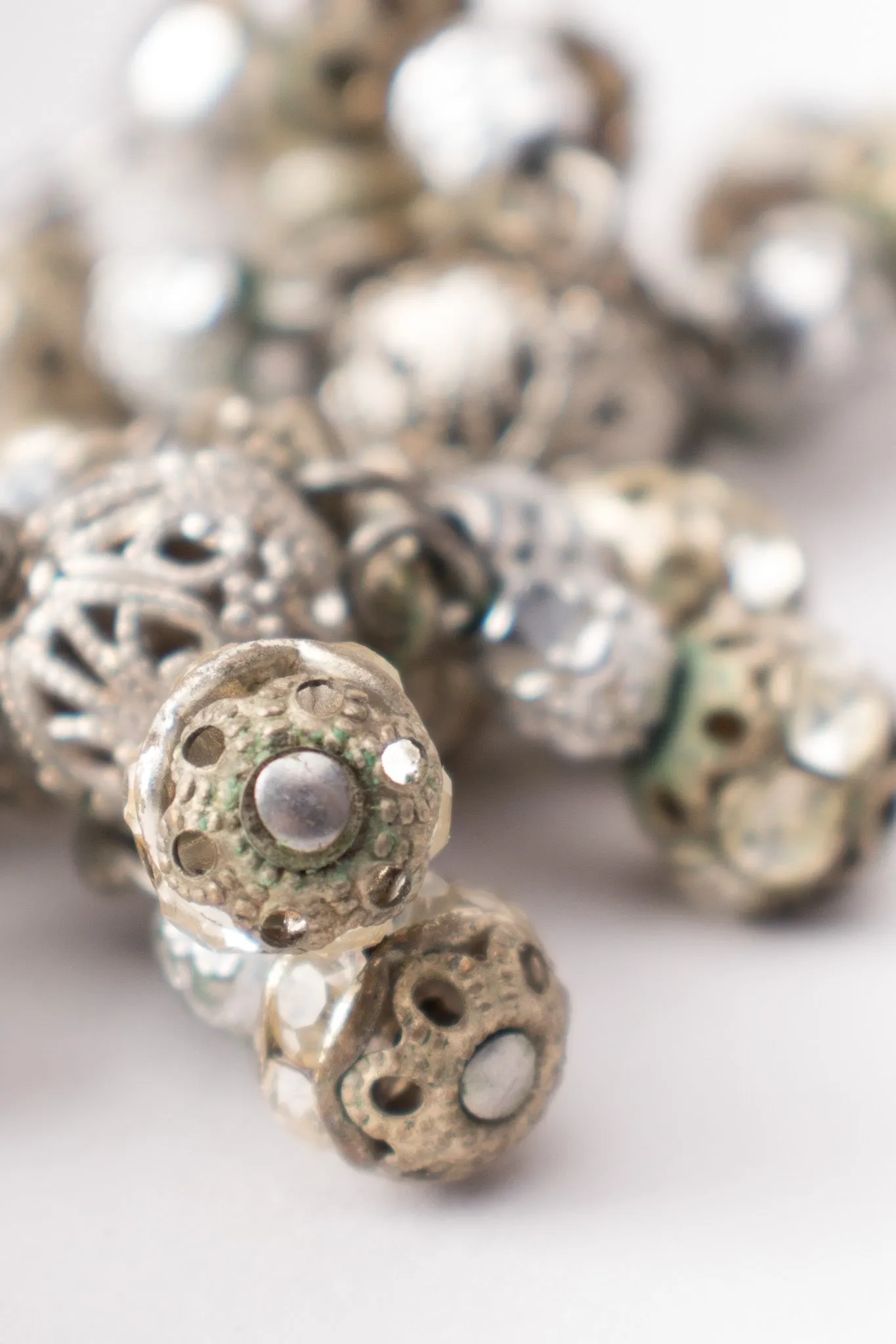Filigree Bead Chandelier Earrings