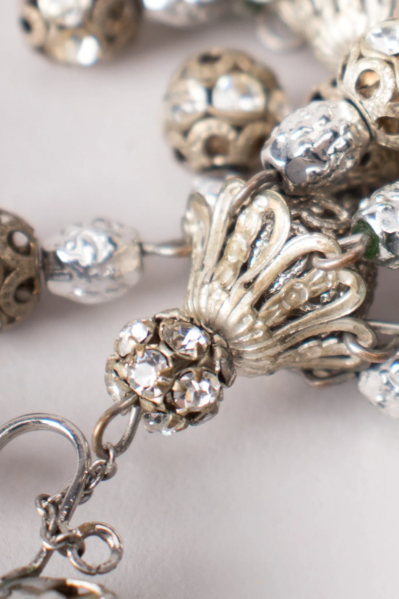 Filigree Bead Chandelier Earrings