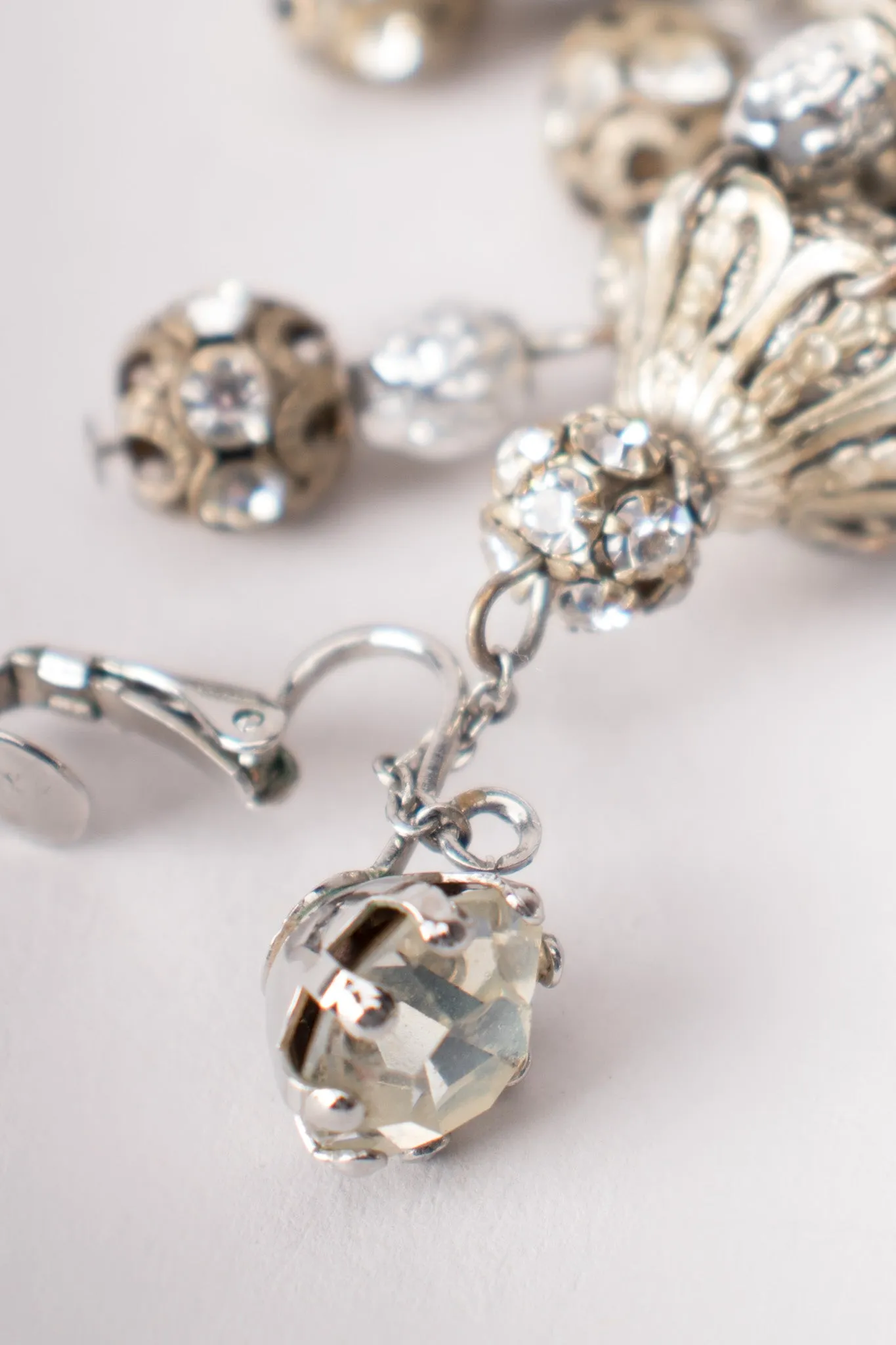 Filigree Bead Chandelier Earrings