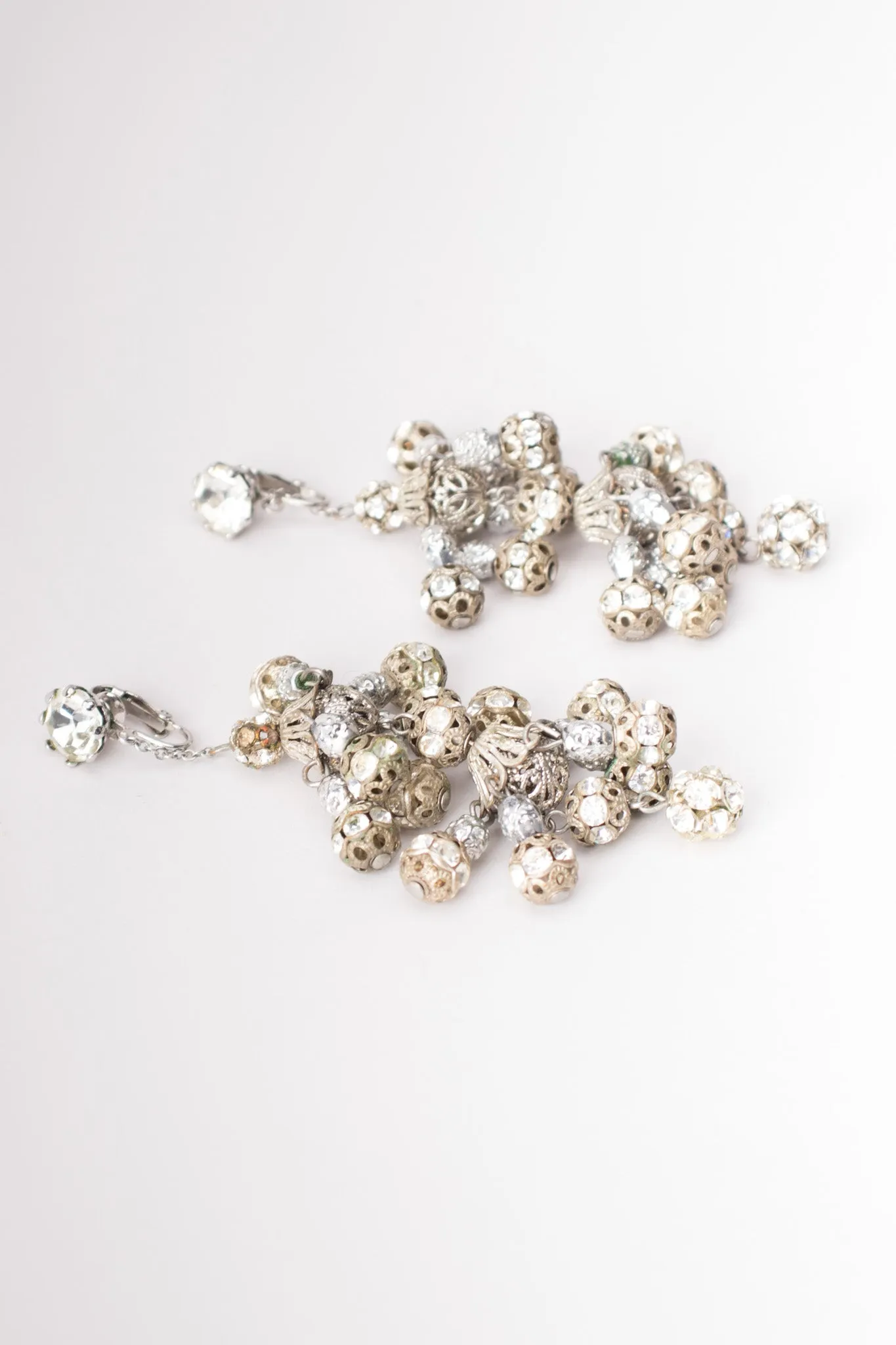 Filigree Bead Chandelier Earrings