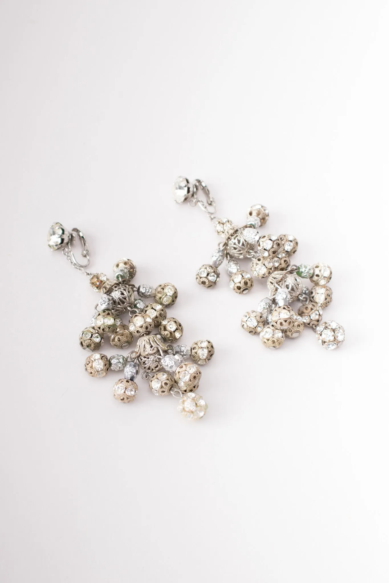 Filigree Bead Chandelier Earrings
