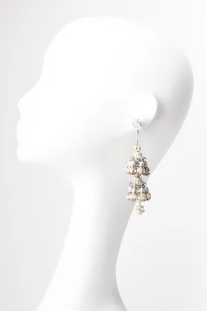 Filigree Bead Chandelier Earrings