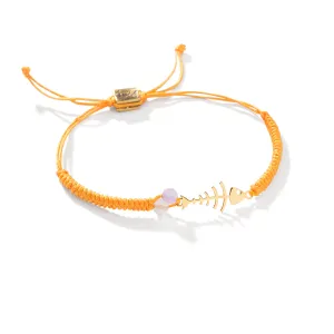 Fish Bone Braided Bracelet
