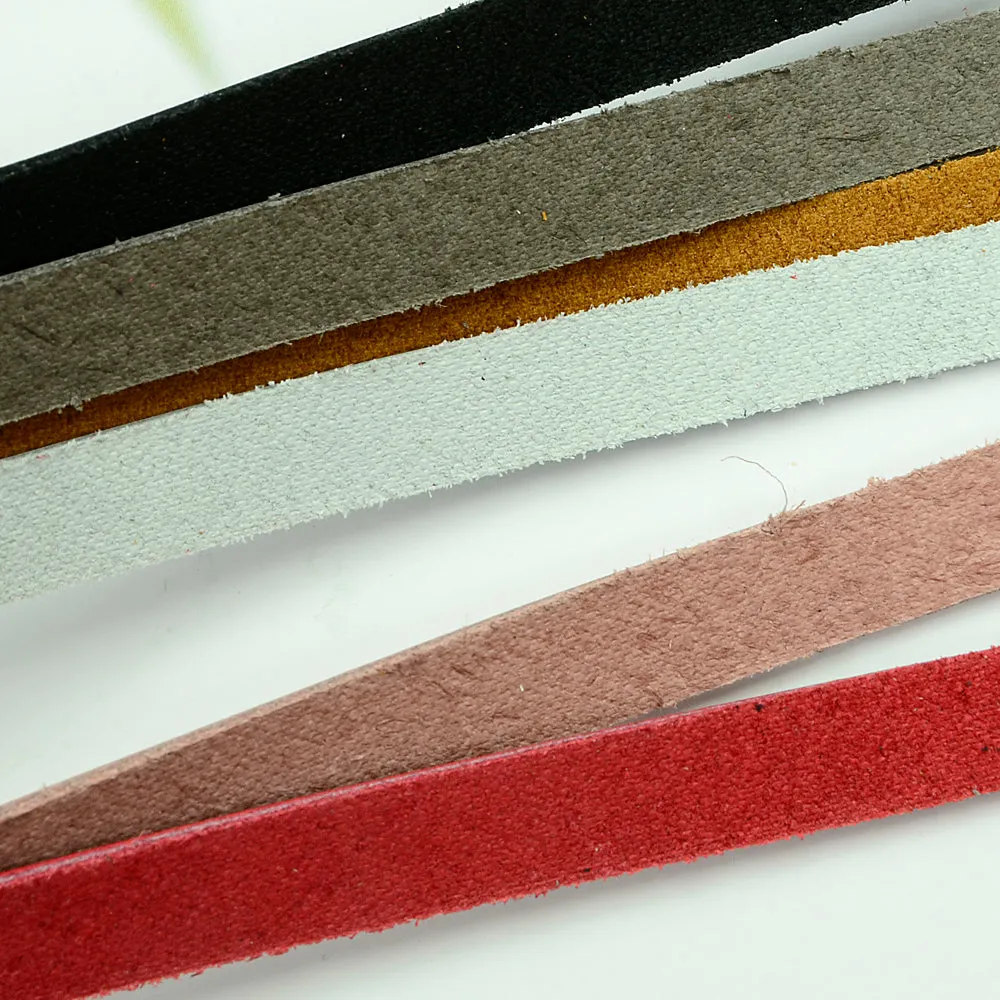 Flat leather strap leather strap 1 meter natural cowhide bag necklace mask strap key ring leather craft