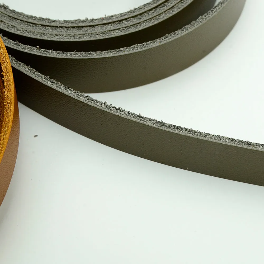 Flat leather strap leather strap 1 meter natural cowhide bag necklace mask strap key ring leather craft