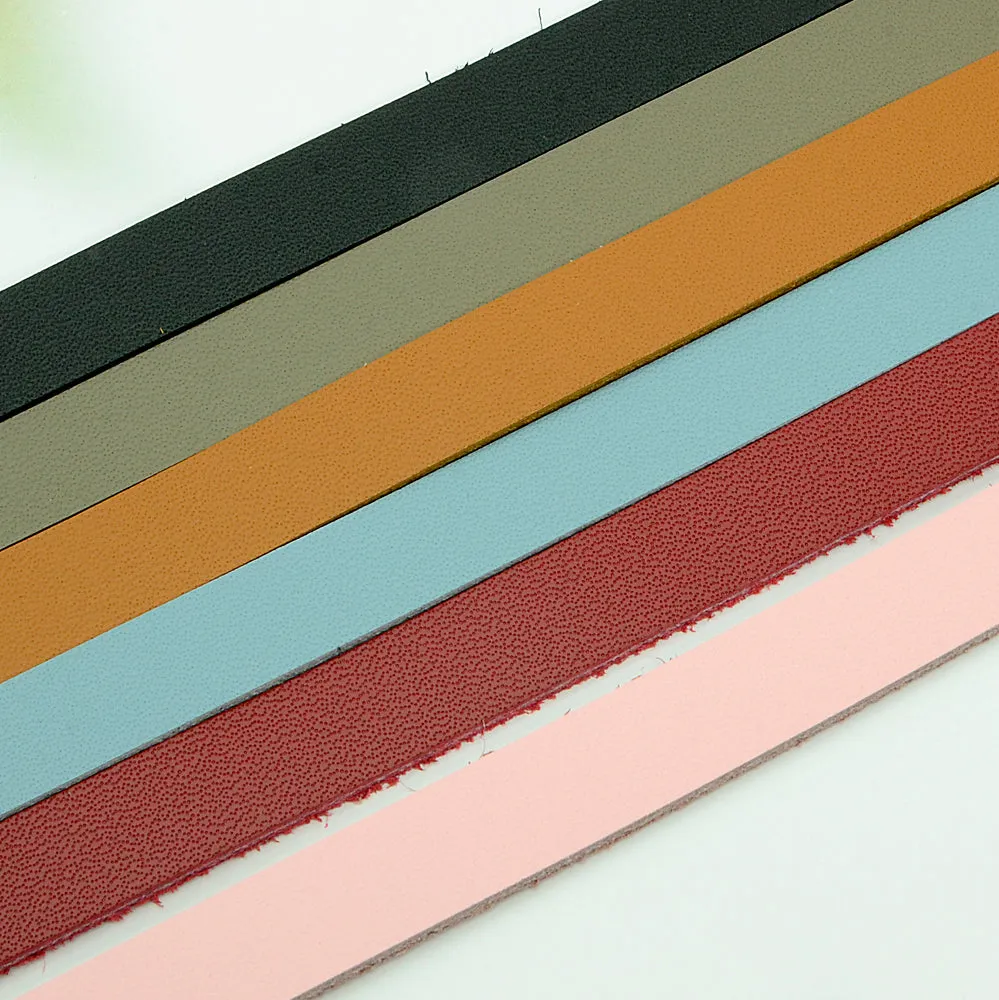 Flat leather strap leather strap 1 meter natural cowhide bag necklace mask strap key ring leather craft