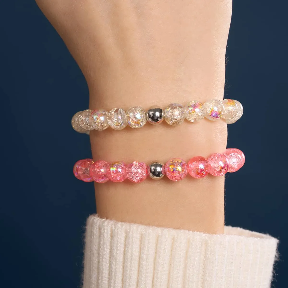 Freeze | .925 Sterling Silver | Bubble Glass Bracelet