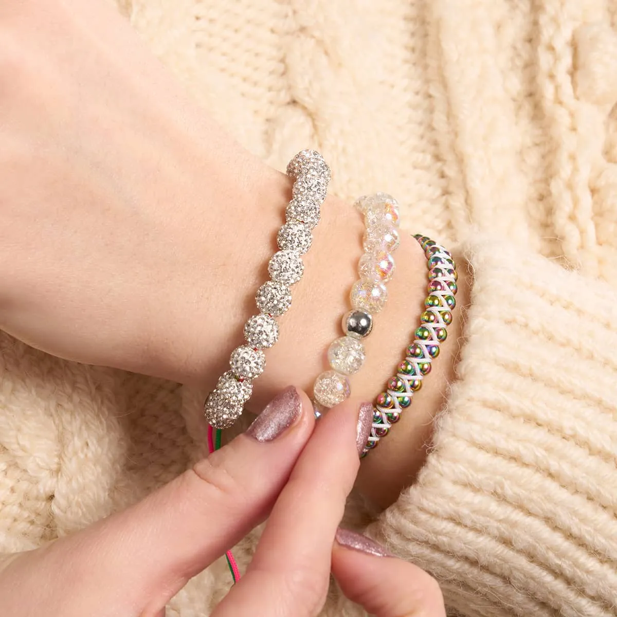 Freeze | .925 Sterling Silver | Bubble Glass Bracelet