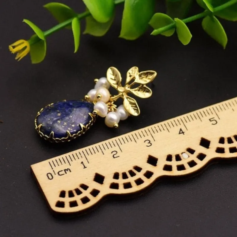 Fresh Water Baroque Pearl Dangle Earrings Women's Wedding Jewelry