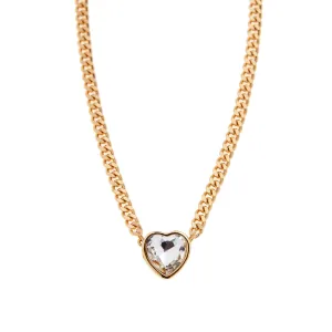 Freya Necklace in Crystal/Gold