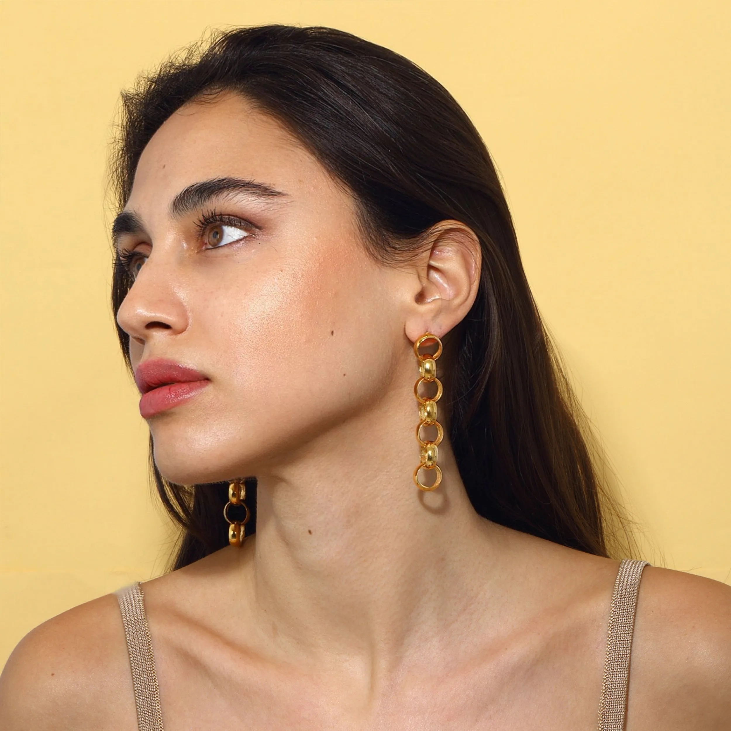 Gaia Chain Drop Earrings - Small Chains
