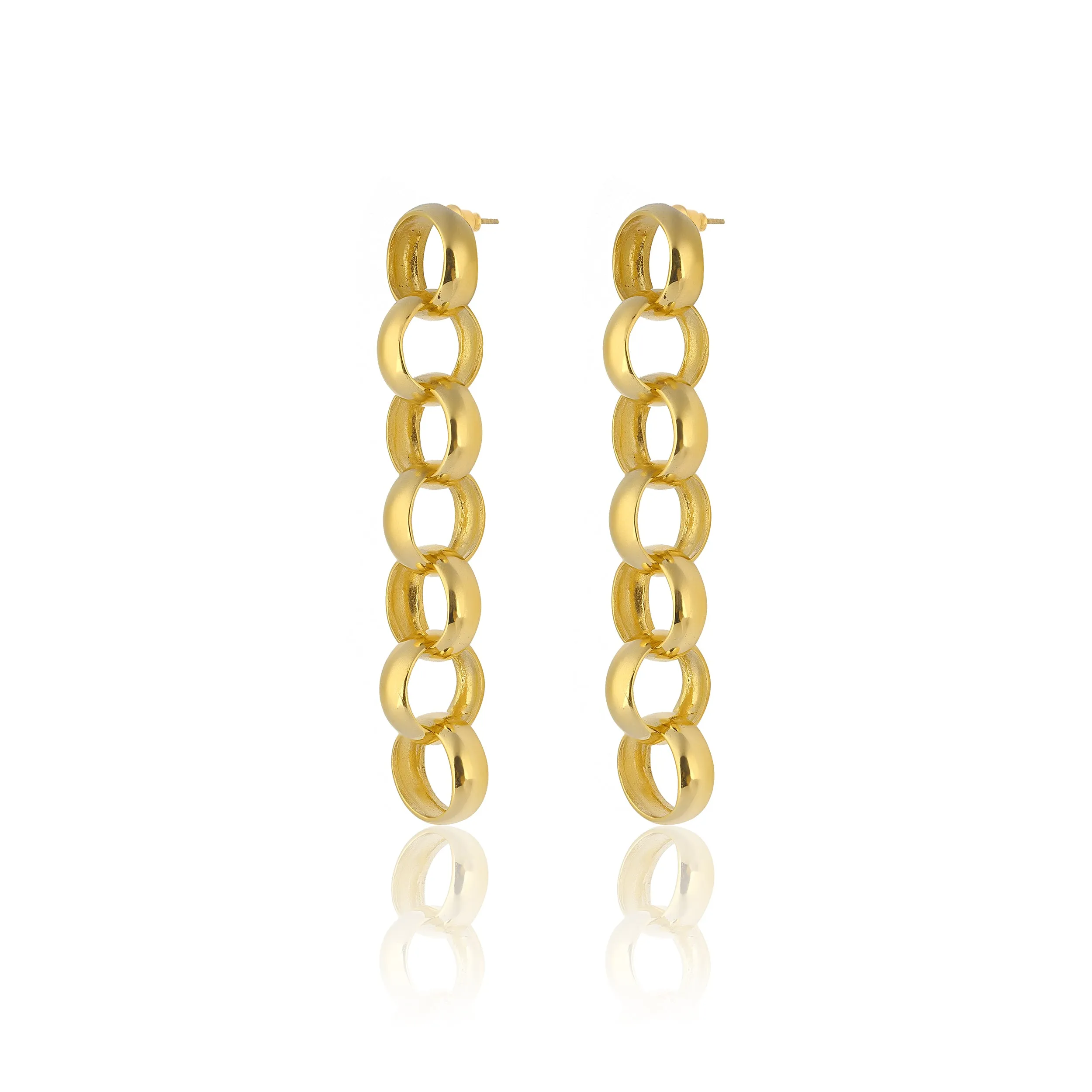 Gaia Chain Drop Earrings - Small Chains