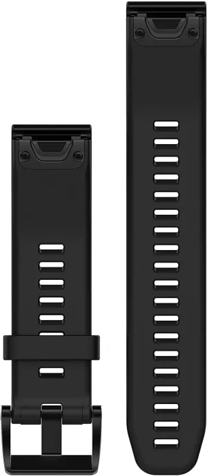 Garmin QuickFit 22 Replacement Strap Black/Silver Silicone USED