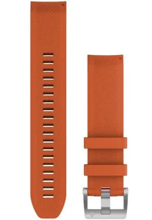 Garmin Strap QuickFit 22 Ember Orange Silicone Strap