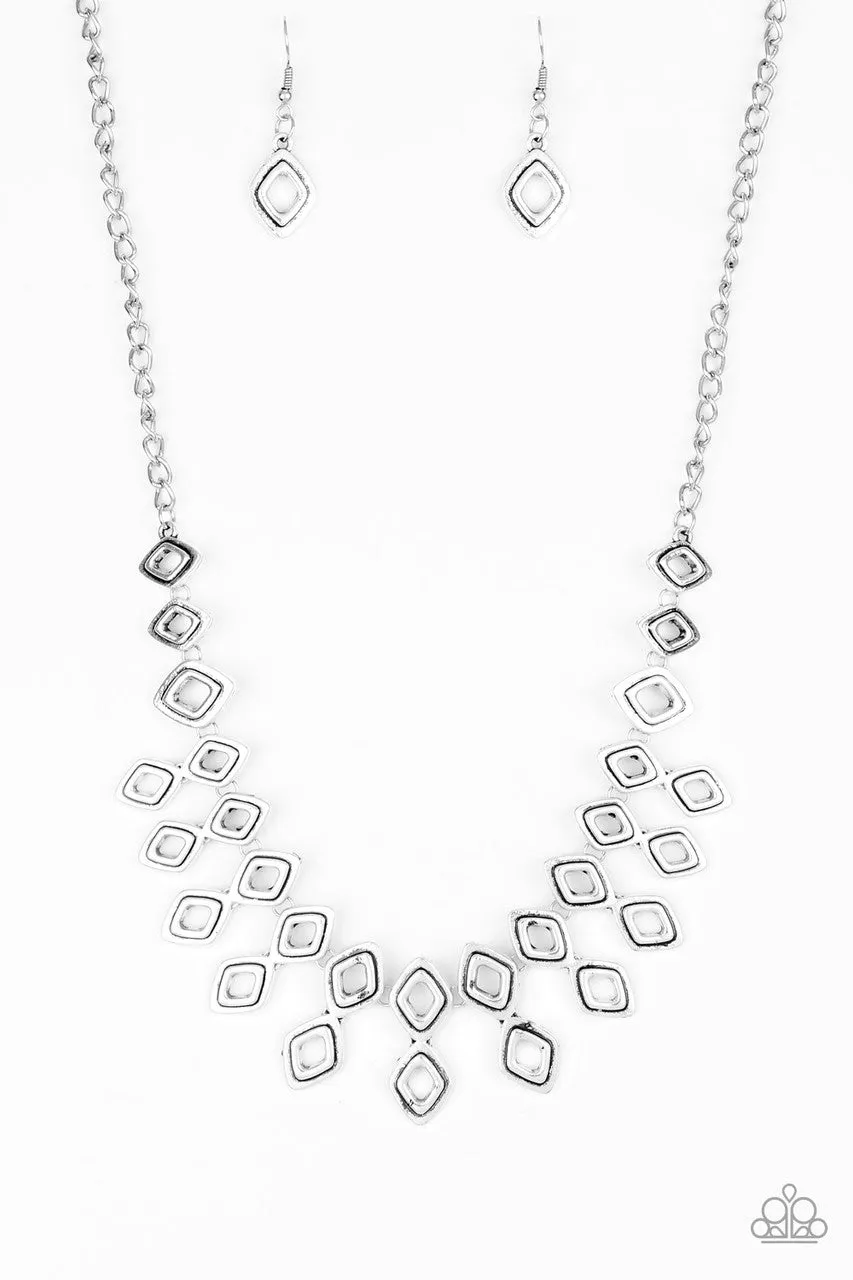 Geocentric Silver Paparazzi Necklace