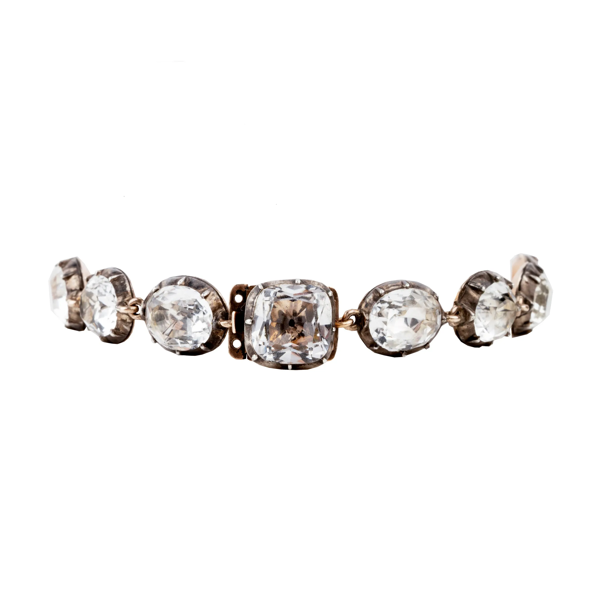 Georgian Era Rock Crystal “Paste” Bracelet