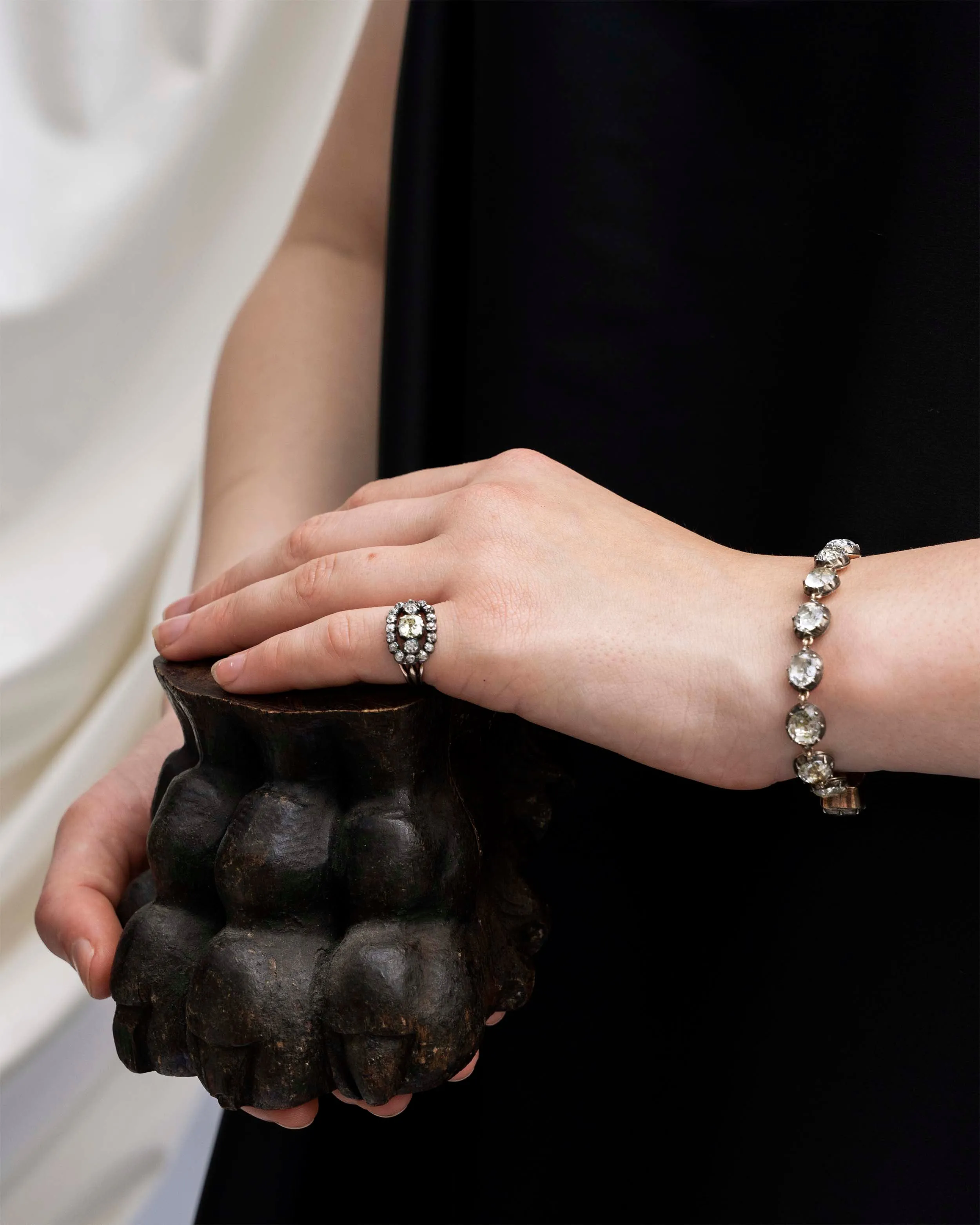 Georgian Era Rock Crystal “Paste” Bracelet
