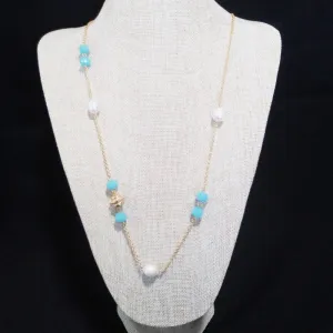 Gold and Crystal Necklace