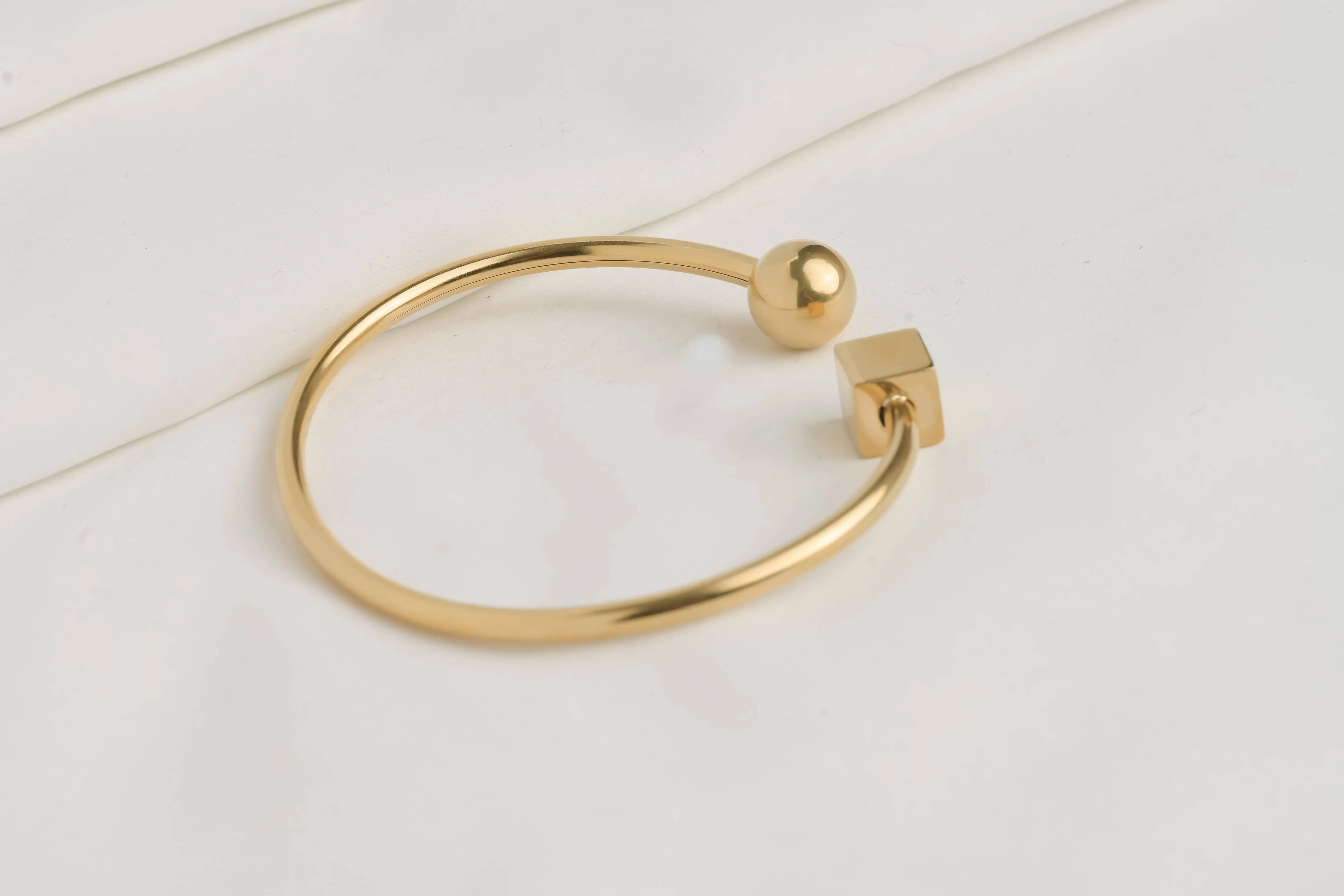 Gold Cuff Bracelet - Waterproof Bold Cuffs - Bangle Bracelet