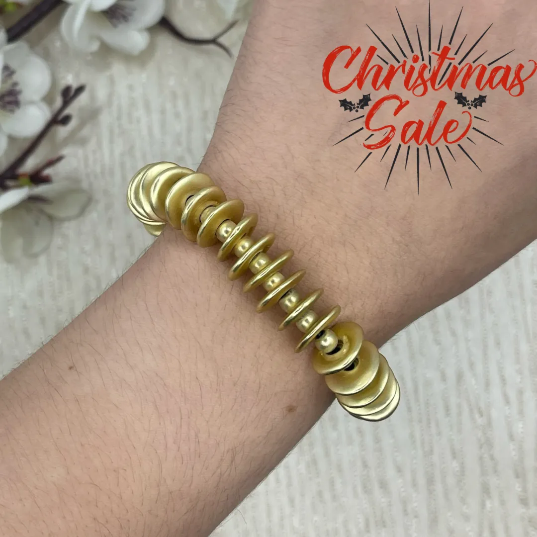 Gold Flat Cord Bracelet