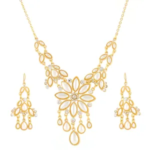GOLD PEARL NECKLACE  #SNE29753-1 (OB12)