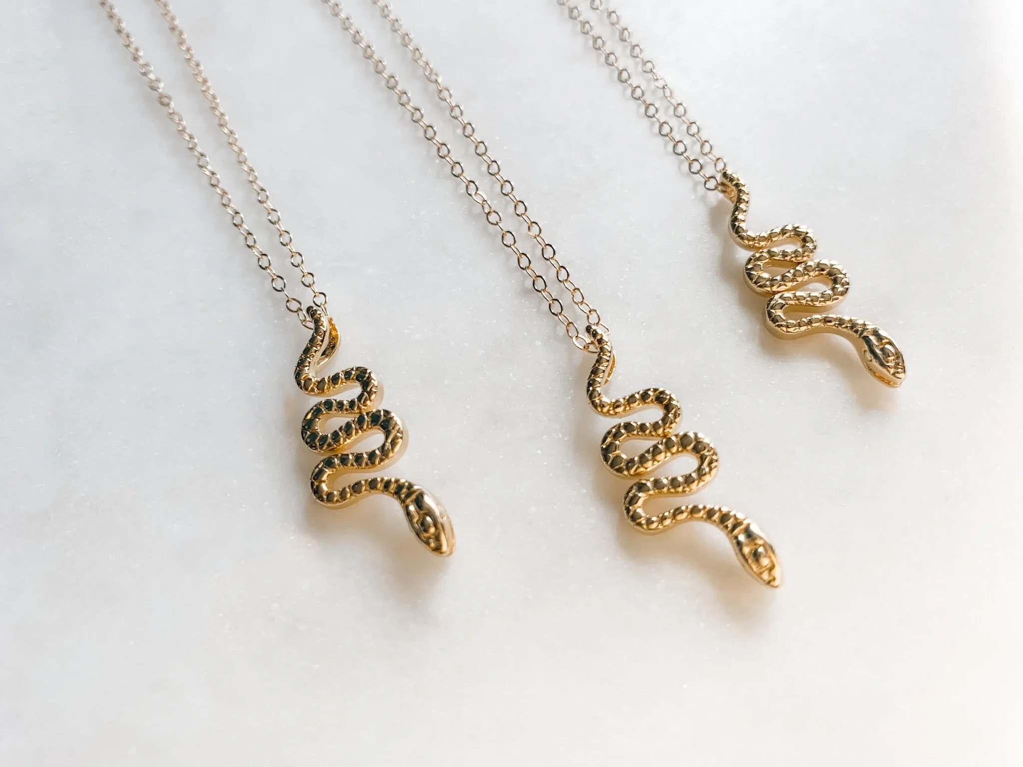 Gold Snake Necklace