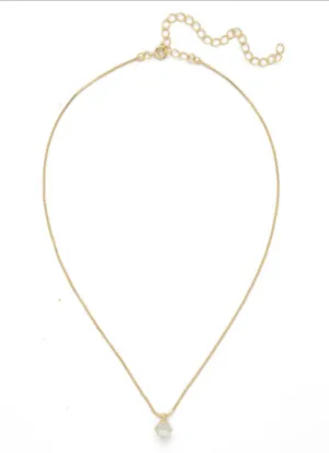 Golden Goddess Aria Studded Pendant Necklace