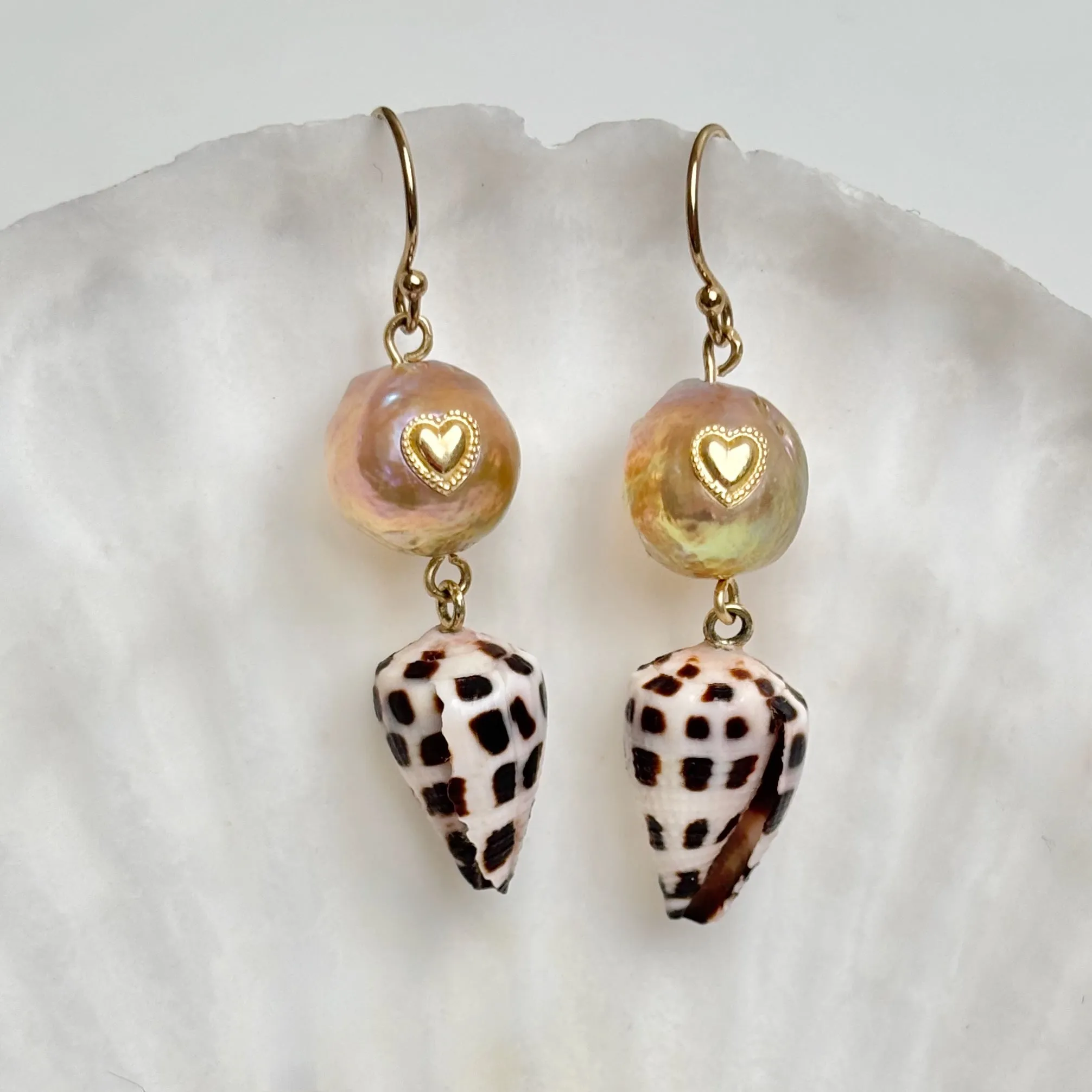 golden shore earrings