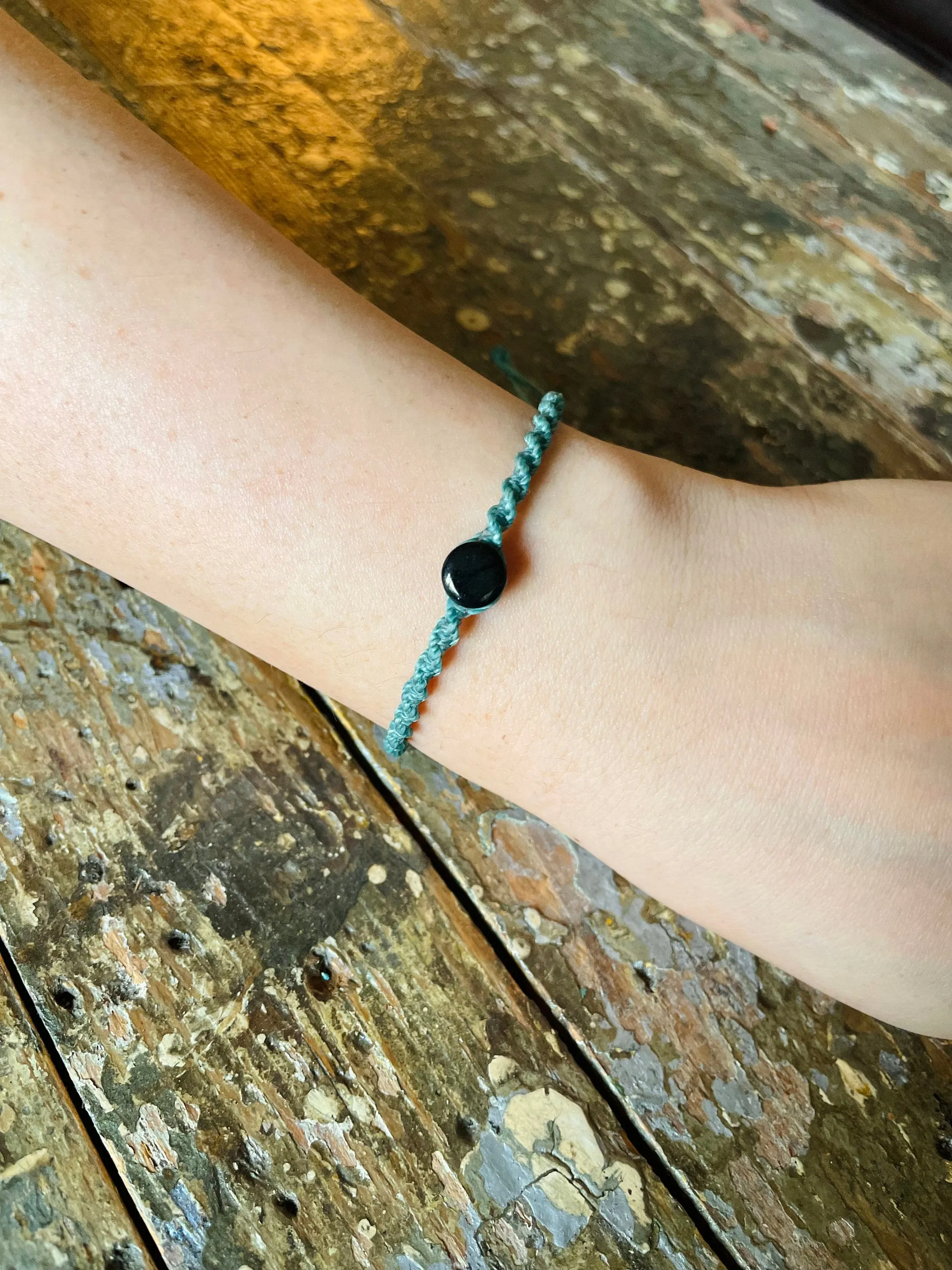 Handwoven Twisted Jade Bracelet
