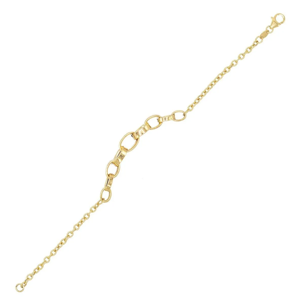 Hard Link Bracelet 14K