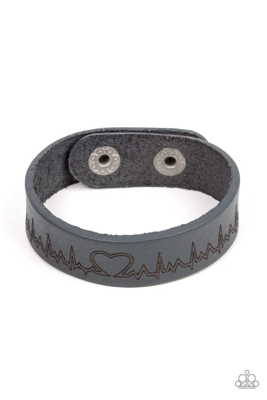 Haute Heartbeat Silver Paparazzi Bracelet