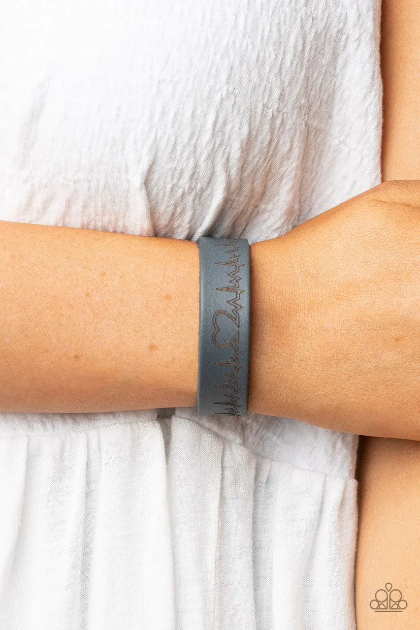 Haute Heartbeat Silver Paparazzi Bracelet