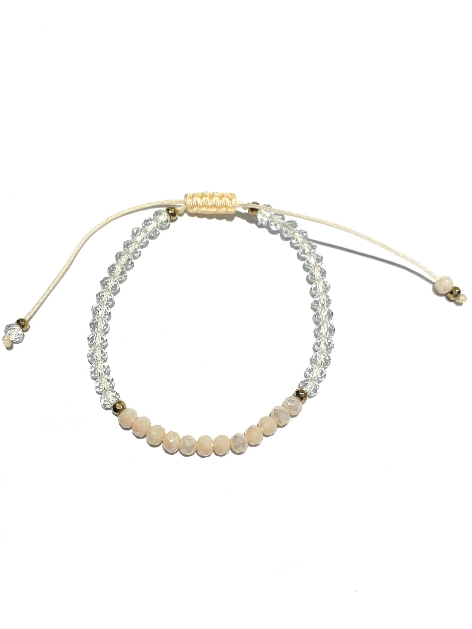 HC DESIGNS- Color Block Crystal Adjustable Bracelet (More Colors Available)