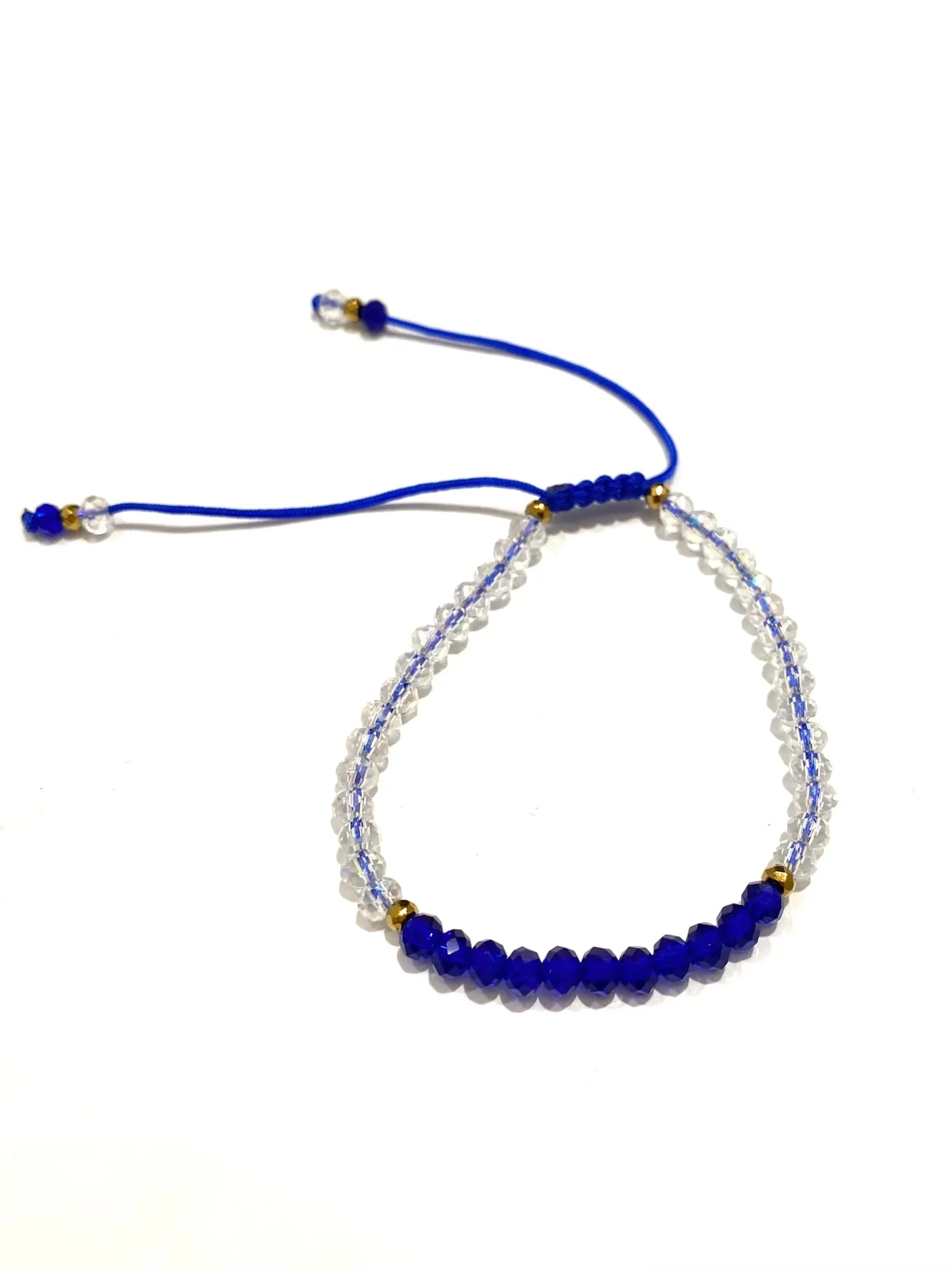 HC DESIGNS- Color Block Crystal Adjustable Bracelet (More Colors Available)