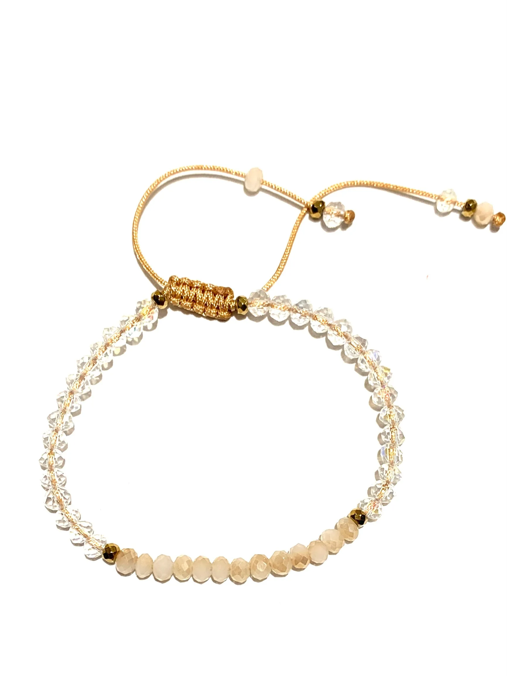 HC DESIGNS- Color Block Crystal Adjustable Bracelet (More Colors Available)