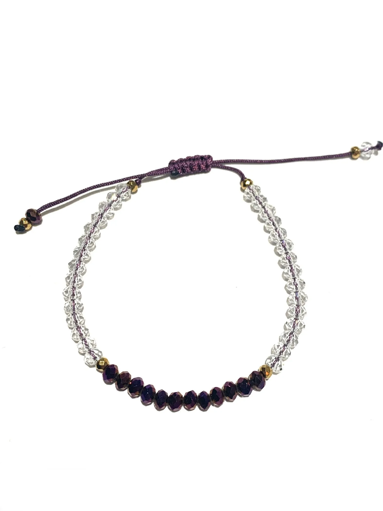 HC DESIGNS- Color Block Crystal Adjustable Bracelet (More Colors Available)
