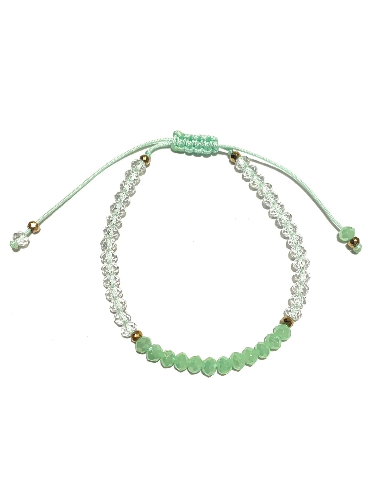 HC DESIGNS- Color Block Crystal Adjustable Bracelet (More Colors Available)