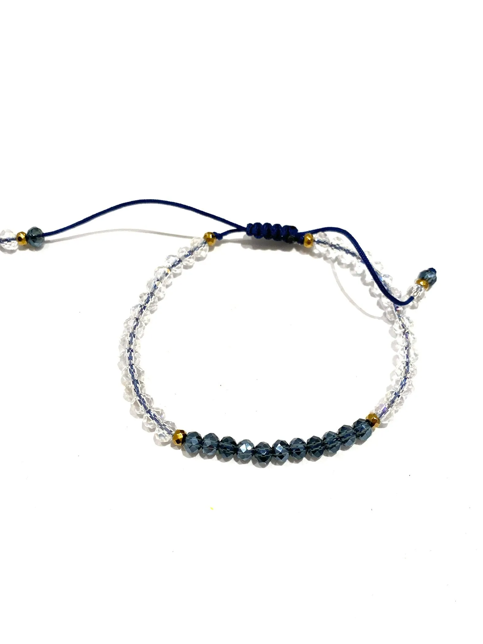 HC DESIGNS- Color Block Crystal Adjustable Bracelet (More Colors Available)