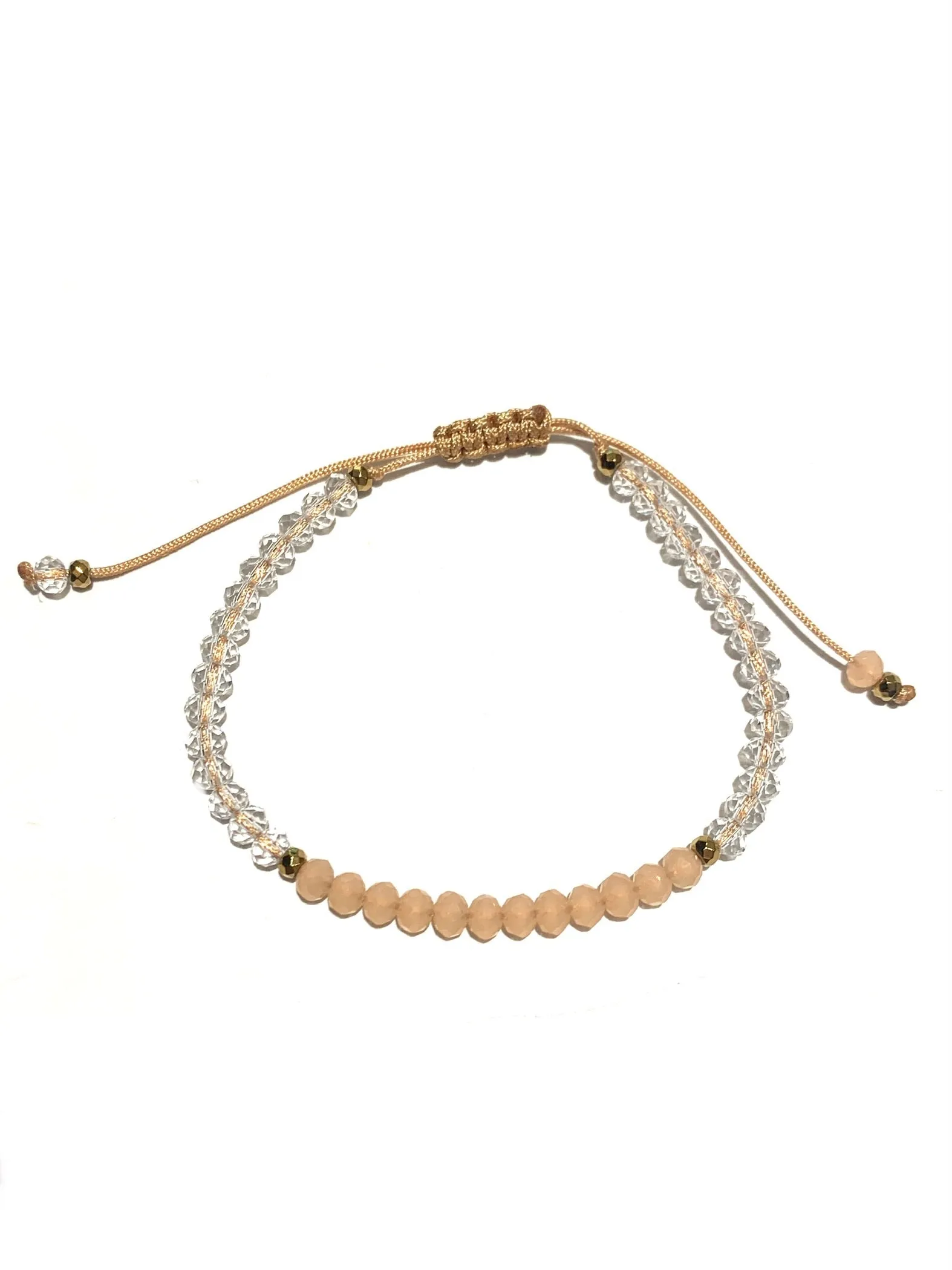 HC DESIGNS- Color Block Crystal Adjustable Bracelet (More Colors Available)