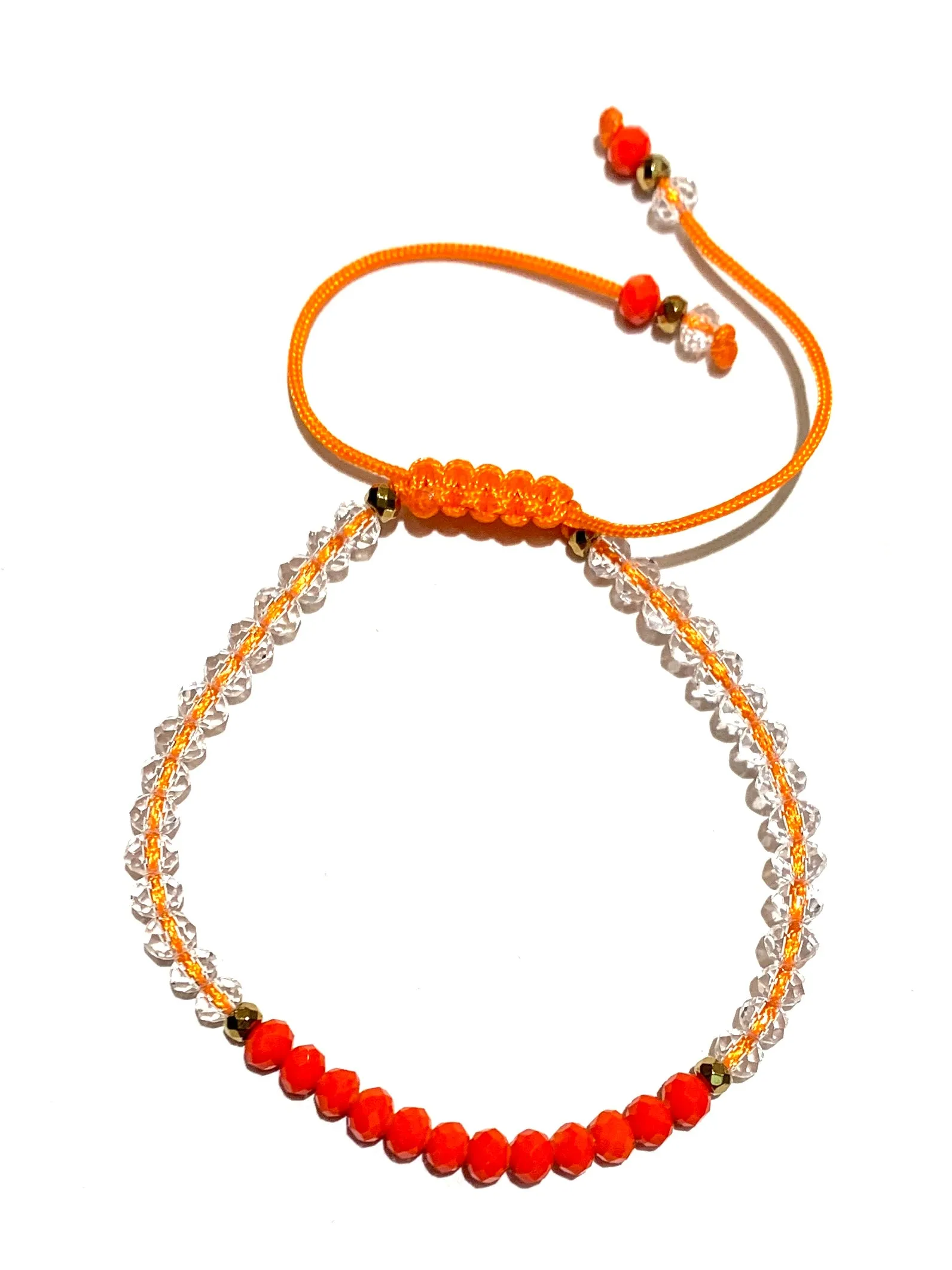 HC DESIGNS- Color Block Crystal Adjustable Bracelet (More Colors Available)