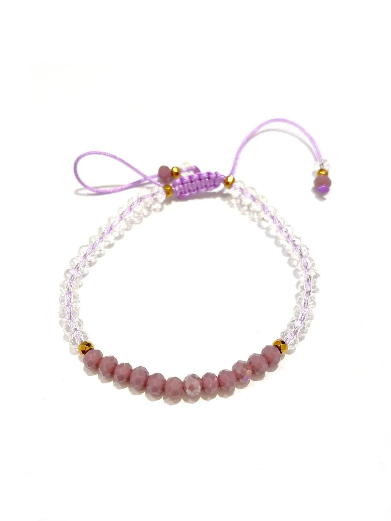 HC DESIGNS- Color Block Crystal Adjustable Bracelet (More Colors Available)