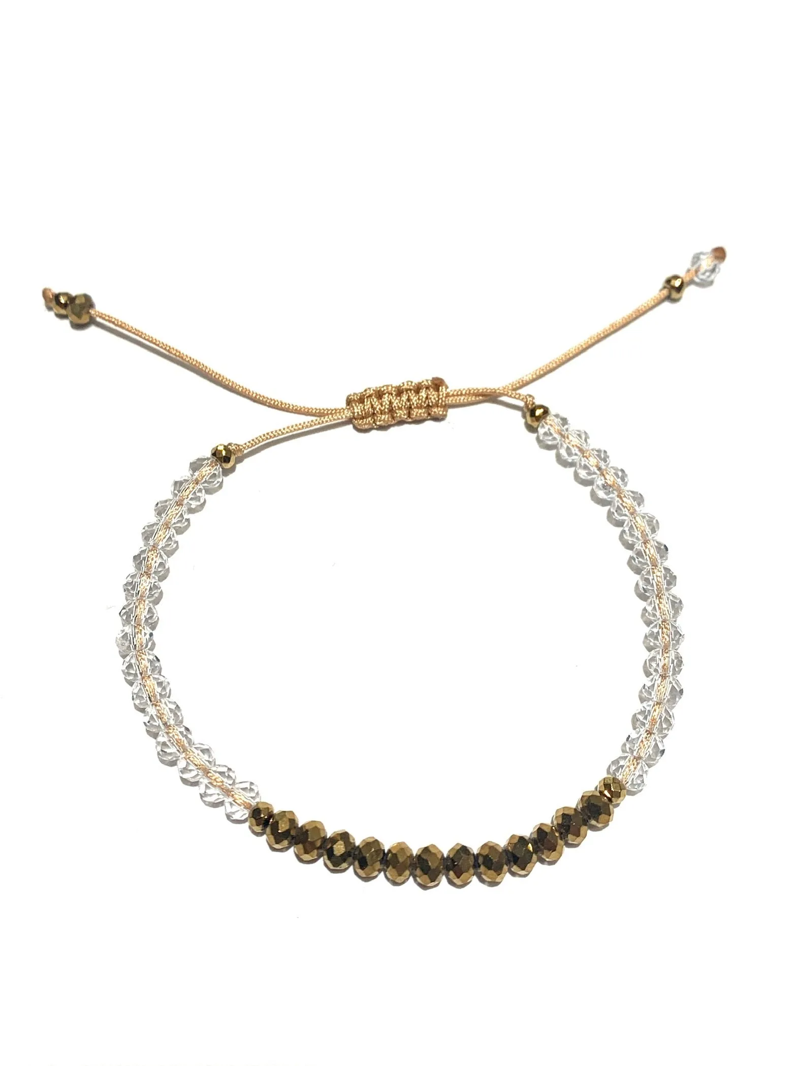 HC DESIGNS- Color Block Crystal Adjustable Bracelet (More Colors Available)