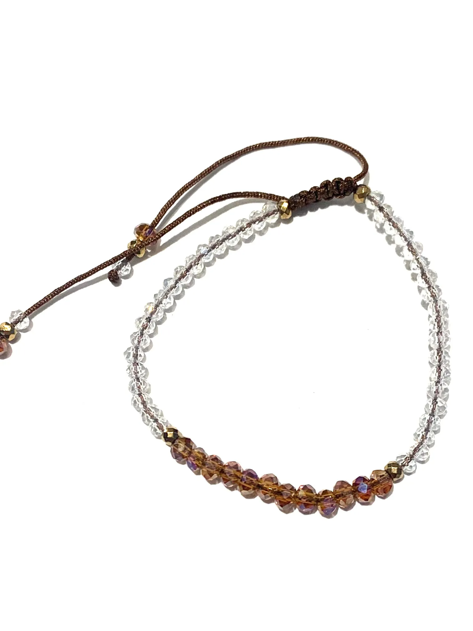 HC DESIGNS- Color Block Crystal Adjustable Bracelet (More Colors Available)