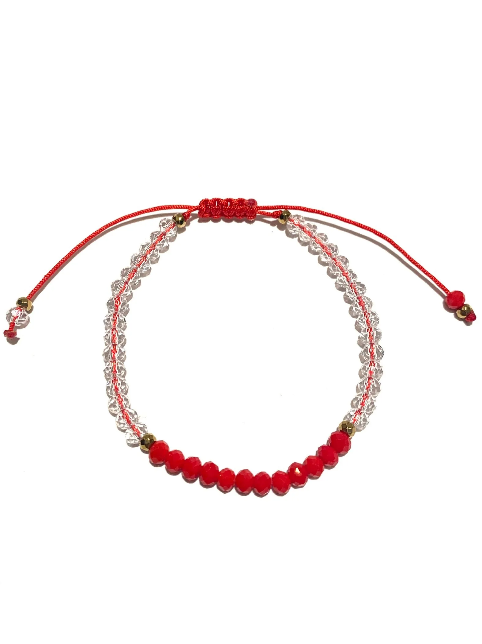HC DESIGNS- Color Block Crystal Adjustable Bracelet (More Colors Available)