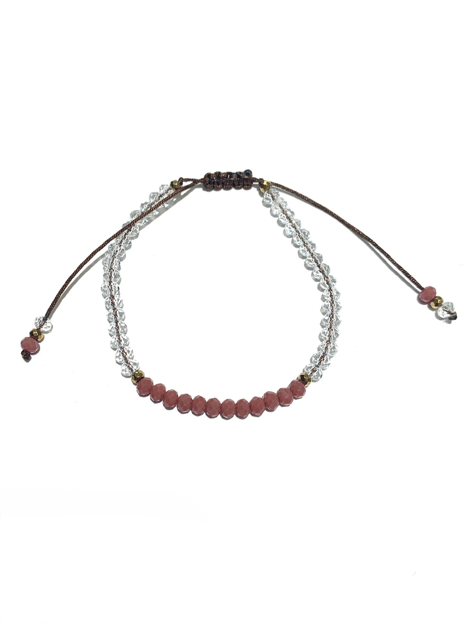 HC DESIGNS- Color Block Crystal Adjustable Bracelet (More Colors Available)